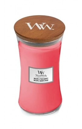 WoodWick Melon & Pink Quartz nagy illatgyertya